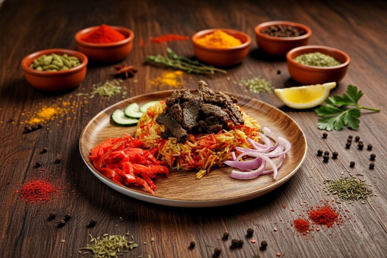 Beef Shawarma Biryani